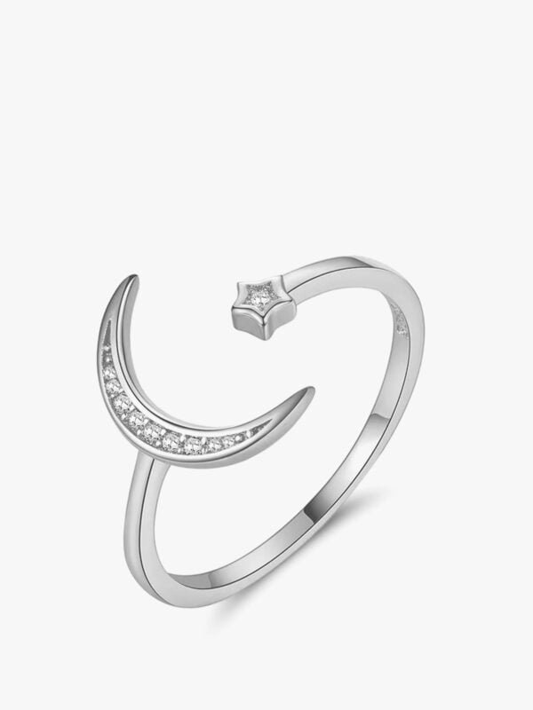 Celestial Crescent Ring